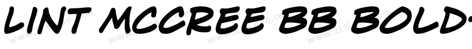 Lint McCree BB Bold字体转换